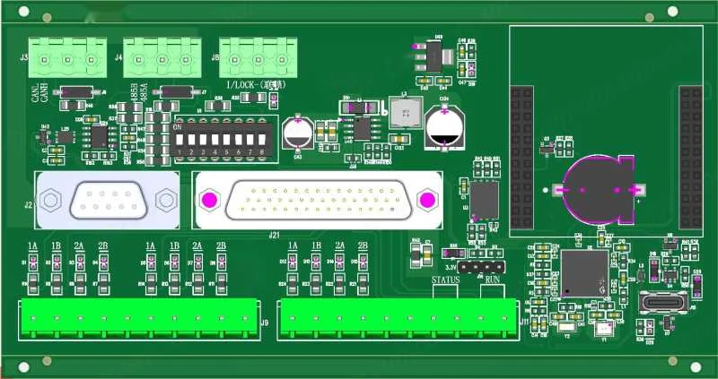 Catalog image of a green compressor control circuit board